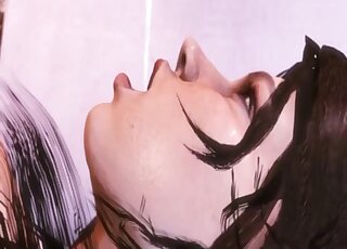 مشاهد جنسية وحشية في الرسوم المتحركة الساخنة بين عامل بناء وفتاة صغيرة