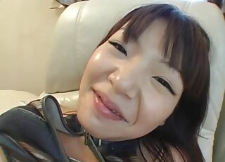 عاهرة يابانية تحاول ممارسة الجنس مع كلب بعد ممارسة الجنس في حديقة حيوانات لطيفة