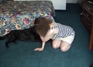 Anal for a big ass wife in amateur zoophilia on cam