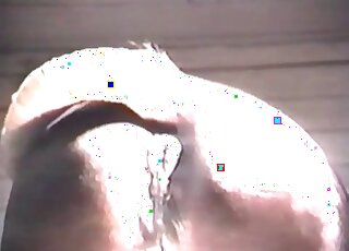 حصان يتعرض للضرب العنيف من الخلف من قبل رجل شهواني مهووس بالحيوانات