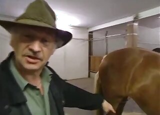 Twisted amateur zoo porn with a pony that wants to fuck savagely